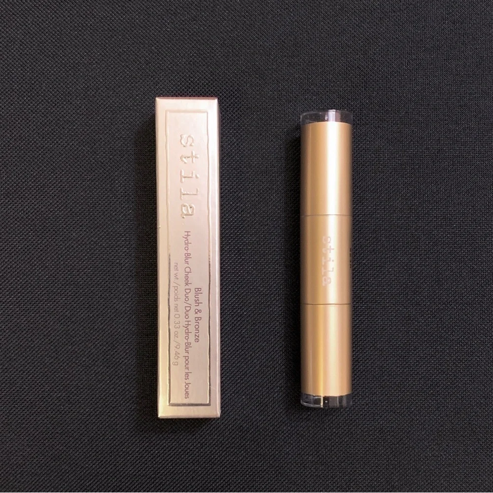 STILA Hydro-Blur Blush & Bronze Cheek Duo Cream Stick — Cranberry & Mahogany